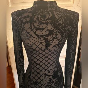 NWT Balmain H&M Black Velvet Blouse